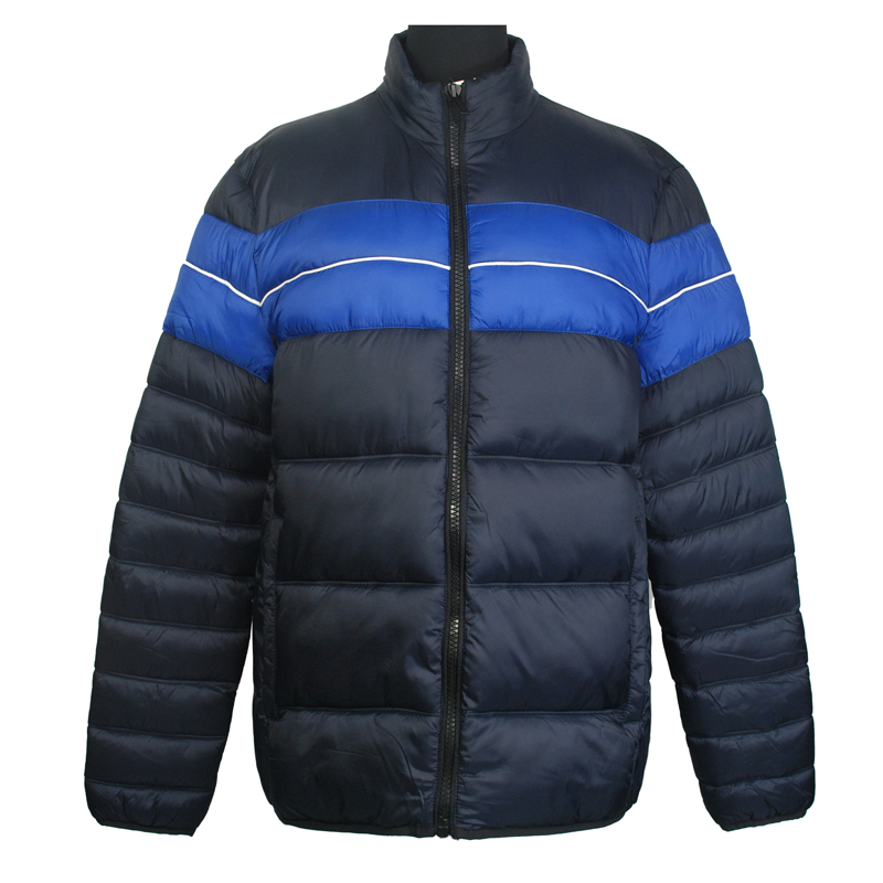 Windproof color contrast customized warmest winter coats mens heavy winter jacket mens